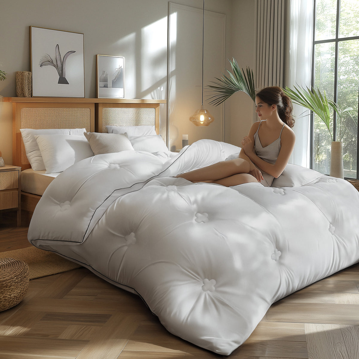 The FLORÉ Summer Oversized Cooling Comforter Set