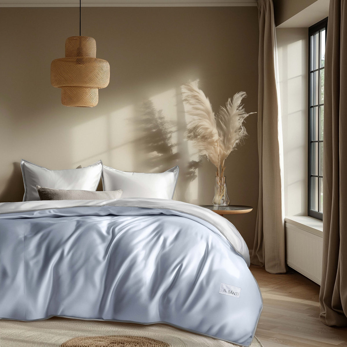 Lightweight BRISA comforter designed for breathable cooling sleep and hot sleeper comfort